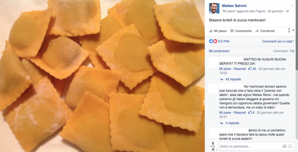 fonte: Facebook - Matteo Salvini