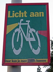 Government campaign poster.  Photo © Holland-Cycling.com