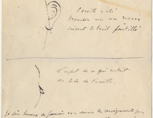 Documento medico su orecchio Van Gogh