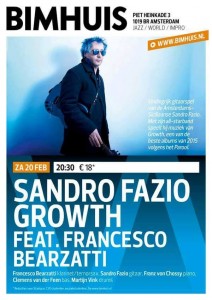 Sandro Fazio al Bimhuis di Amsterdam