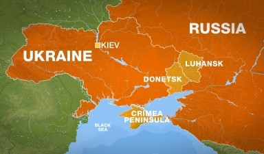 mappa Ucraina e Russia